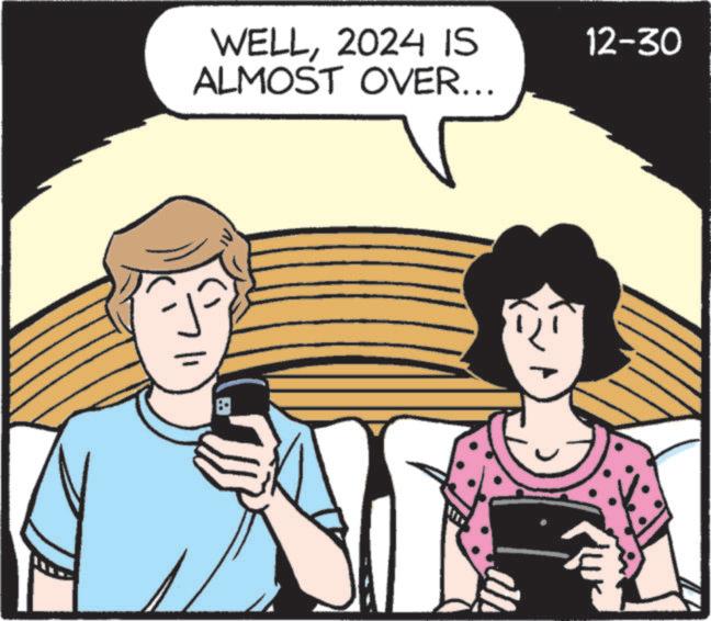 Animated cartoon OCR: WELL2024 IS ALMOST OVER... 12-30 ? WELL2024 IS ALMOST OVER ... 12-30 ?