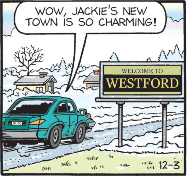 Mode of transport OCR: 177 40 WOWJACKIE'S NEW TOWN IS SO CHARMING! ??? WELCOME TO WESTFORD 12-3 177 40 WOWJACKIE'S NEW TOWN IS SO CHARMING ! ??? WELCOME TO WESTFORD 12-3
