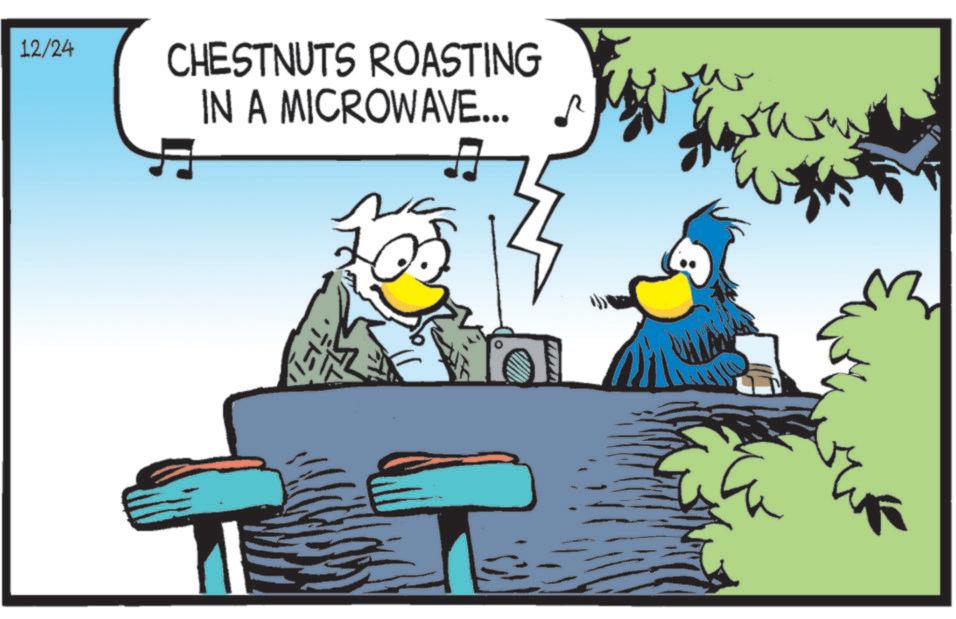 Fictional character OCR: 12/24 CHESTNUTS ROASTING IN A MICROWAVE... ?? 12/24 CHESTNUTS ROASTING IN A MICROWAVE ... ??