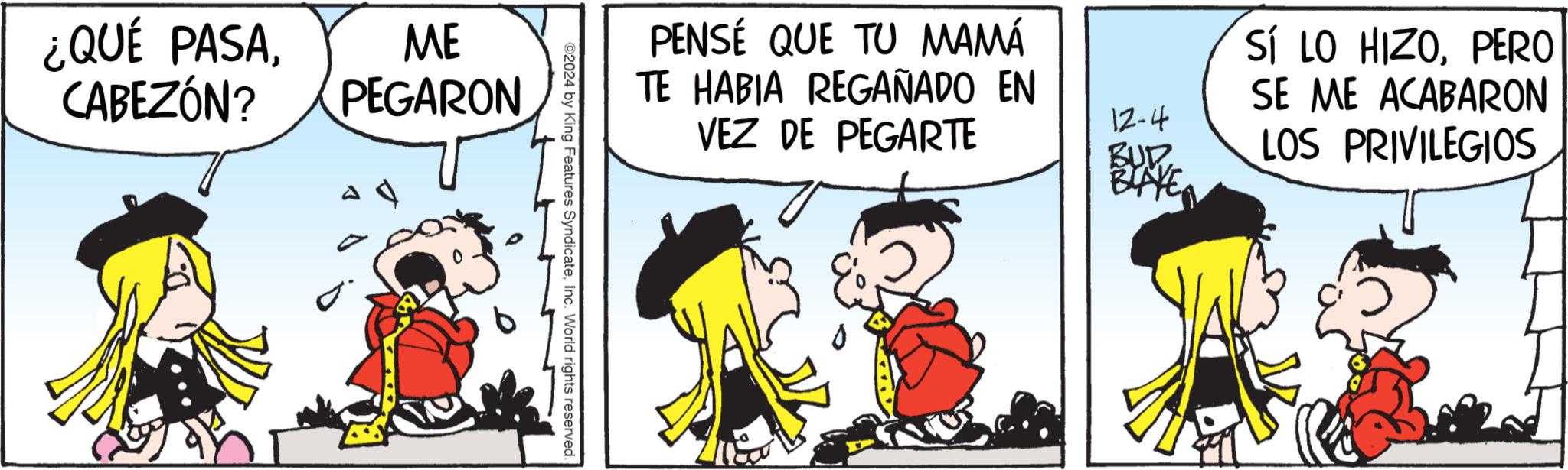 Gesture OCR: ¿QUÉ PASACABEZÓN? ME PEGARON PENSÉ QUE TU MAMÁ TE HABIA REGAÑADO EN VEZ DE PEGARTE ©2024 by King Features SyndicateInc. World rights reserved. 12-4 BUR SÍ LO HIZOPERO SE ME ACABARON LOS PRIVILEGIOS ¿ QUÉ PASACABEZÓN ? ME PEGARON PENSÉ QUE TU MAMÁ TE HABIA REGAÑADO EN VEZ DE PEGARTE © 2024 by King Features SyndicateInc. World rights reserved . 12-4 BUR SÍ LO HIZOPERO SE ME ACABARON LOS PRIVILEGIOS