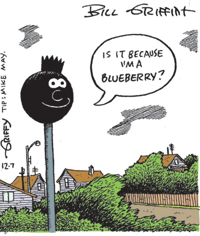 Fiction OCR: GRIFFY TIP: MIKE MAY. 12.7 ? BILL GRIFFINt IS IT BECAUSE IMA BLUEBERRY? GRIFFY TIP : MIKE MAY . 12.7 ? BILL GRIFFINt IS IT BECAUSE IMA BLUEBERRY ?