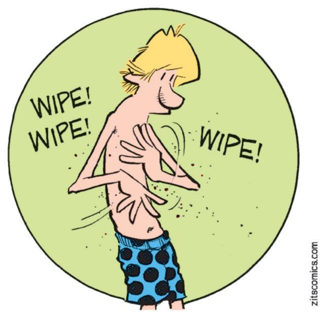 Drawing OCR: WIPE! WIPE! WIPE! zitscomics.com WIPE ! WIPE ! WIPE ! zitscomics.com