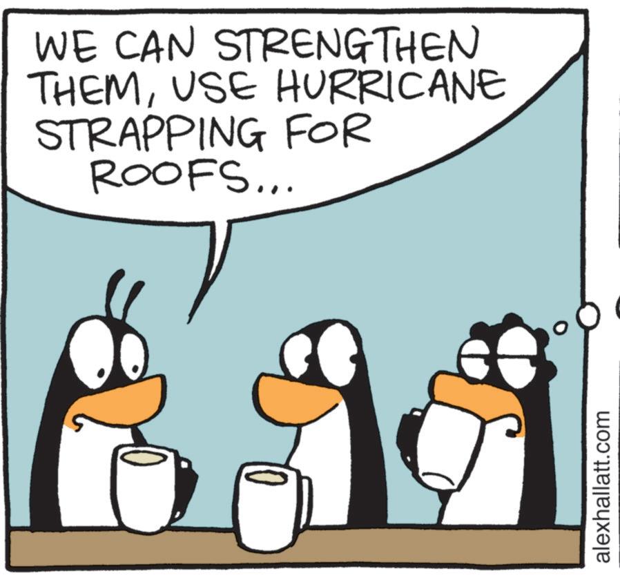Happiness OCR: WE CAN STRENGTHEN THEMUSE HURRICANE STRAPPING FOR ROOFS... alexhallatt.com WE CAN STRENGTHEN THEMUSE HURRICANE STRAPPING FOR ROOFS ... alexhallatt.com