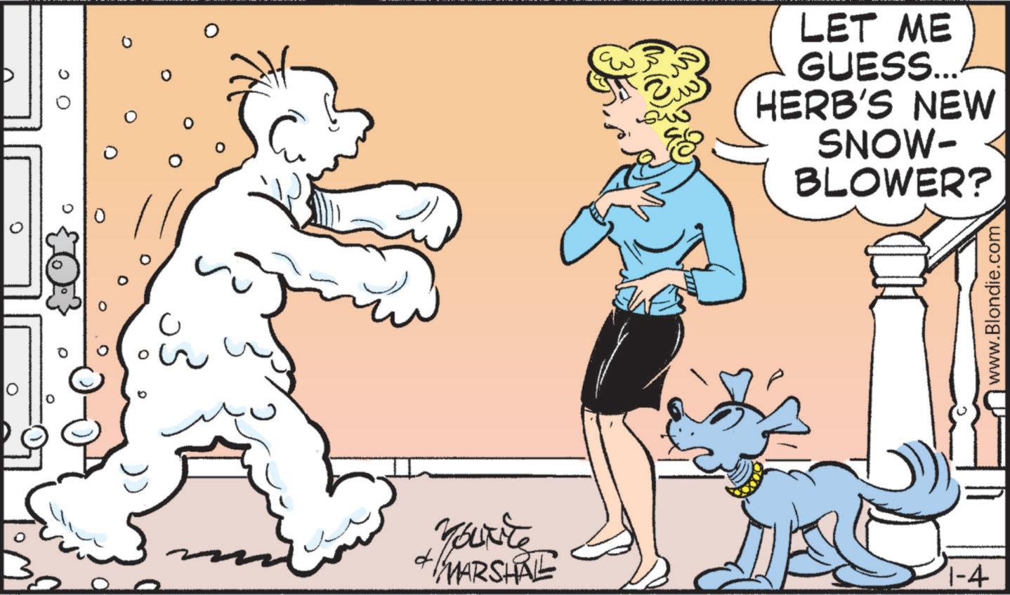 Animated cartoon OCR: 0 ?? 200 LET ME GUESS... HERB'S NEW SNOW- BLOWER? You're + MARSHAL 1-4 www.Blondie.com 0 ?? 200 LET ME GUESS ... HERB'S NEW SNOW- BLOWER ? You're + MARSHAL 1-4 www.Blondie.com