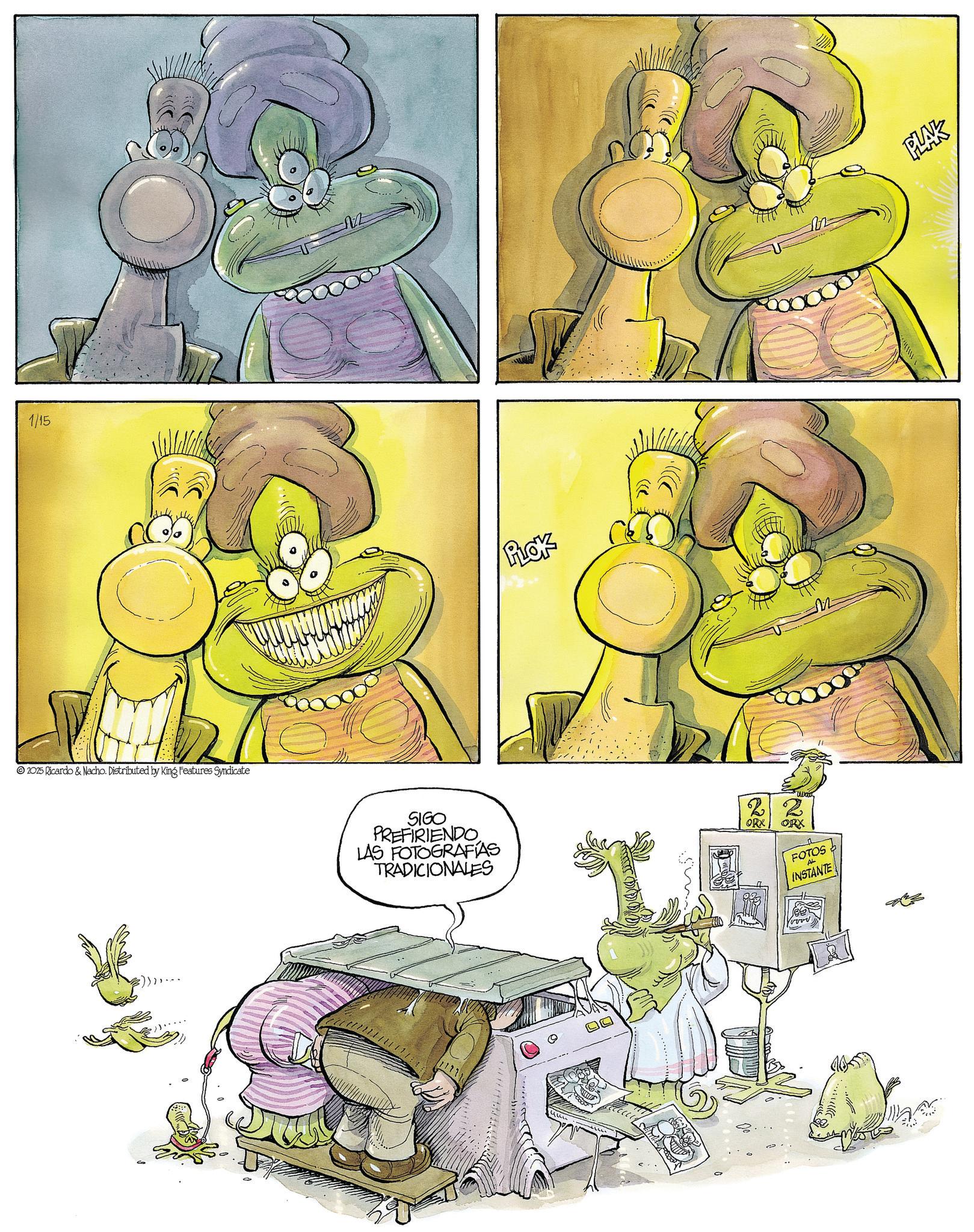 Publication OCR: 1/15 2025 Ricardo & Nacho. Distributed by King Features Syndicate FLOK m PLAK SIGO PREFIRIENDO LAS FOTOGRAFÍAS TRADICIONALES 22 ORK ORX FOTOS AL INSTANTE 11111 1/15 2025 Ricardo & Nacho . Distributed by King Features Syndicate FLOK m PLAK SIGO PREFIRIENDO LAS FOTOGRAFÍAS TRADICIONALES 22 ORK ORX FOTOS AL INSTANTE 11111