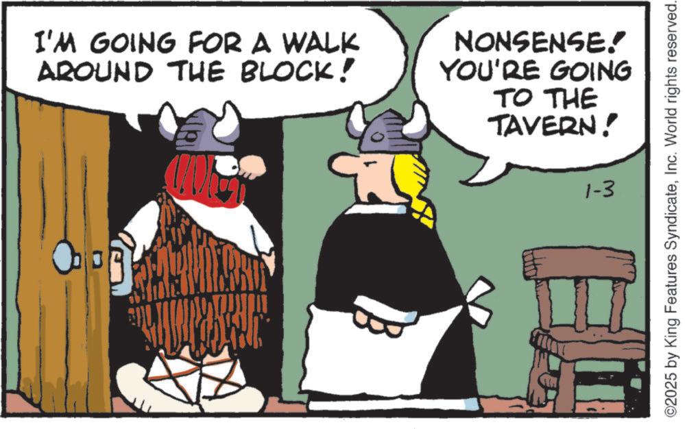 Animation OCR: I'M GOING FOR A WALK AROUND THE BLOCK! NONSENSE! YOU'RE GOING TO THE TAVERN! 1-3 ?? ©2025 by King Features SyndicateInc. World rights reserved. I'M GOING FOR A WALK AROUND THE BLOCK ! NONSENSE ! YOU'RE GOING TO THE TAVERN ! 1-3 ?? © 2025 by King Features SyndicateInc. World rights reserved .