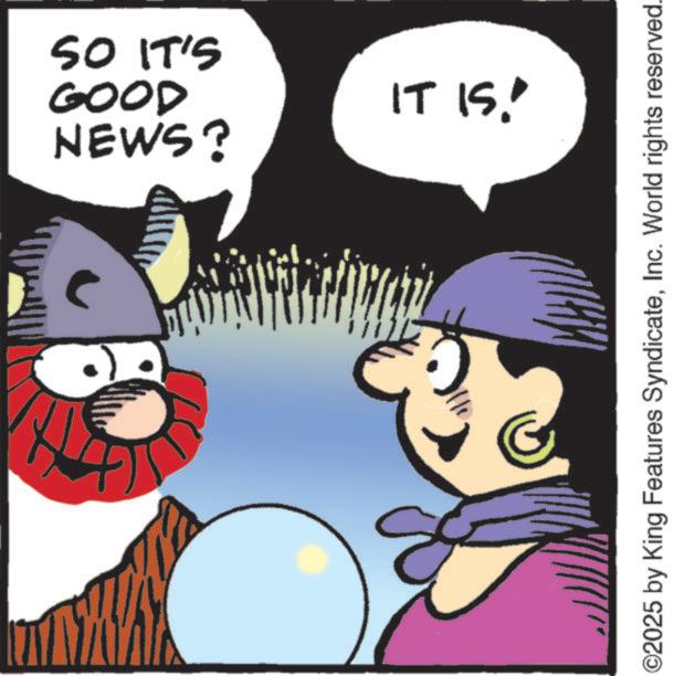Comic book OCR: NEWS? GOOD SO IT'S IT IS. 5 ©2025 by King Features SyndicateInc. World rights reserved. NEWS ? GOOD SO IT'S IT IS . 5 © 2025 by King Features SyndicateInc. World rights reserved .