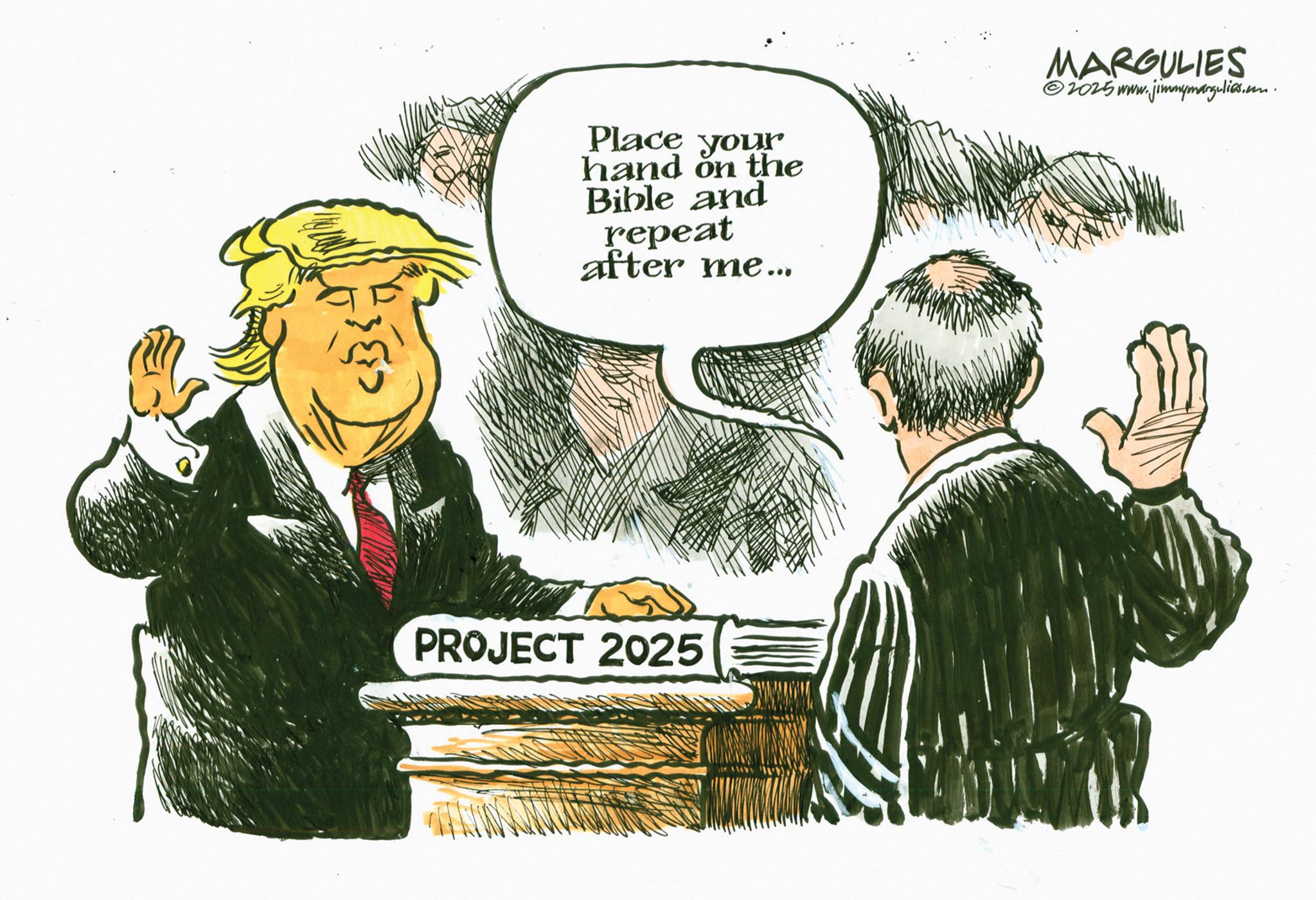 Fiction OCR: Place your hand on the Bible and repeat after me... MARGULIES 2025 www.jimmymargulies.com. PROJECT 2025 Place your hand on the Bible and repeat after me ... MARGULIES 2025 www.jimmymargulies.com . PROJECT 2025