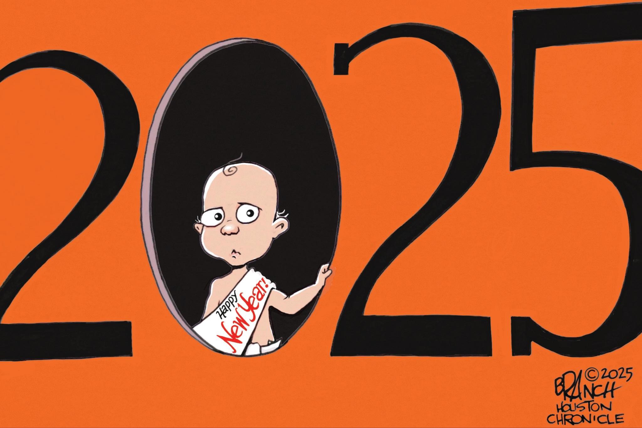 Fiction OCR: 2025 Happy New Year 2025 BRANCH HOUSTON CHRONICLE 2025 Happy New Year 2025 BRANCH HOUSTON CHRONICLE