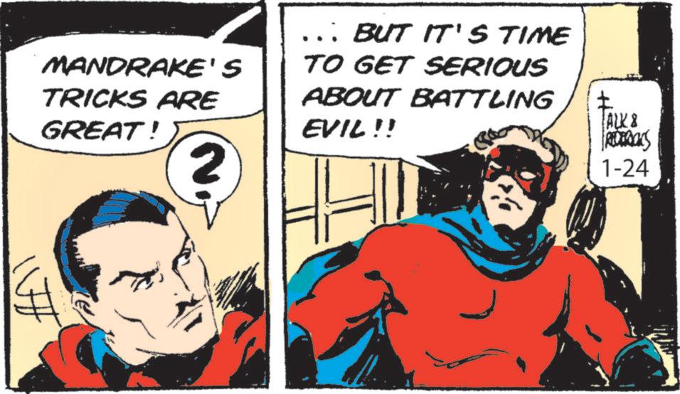 Superhero OCR: MANDRAKE'S TRICKS ARE GREAT! 2 ... BUT IT'S TIME TO GET SERIOUS ABOUT BATTLING EVIL!! ALK & REDERICKS 1-24 MANDRAKE'S TRICKS ARE GREAT ! 2 ... BUT IT'S TIME TO GET SERIOUS ABOUT BATTLING EVIL !! ALK & REDERICKS 1-24