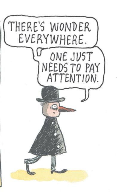 Animation OCR: THERE'S WONDER EVERYWHERE. ONE JUST NEEDS TO PAY ATTENTION. THERE'S WONDER EVERYWHERE . ONE JUST NEEDS TO PAY ATTENTION .