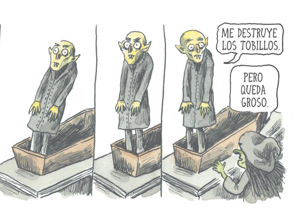Animated cartoon OCR: W W W ME DESTRUYE LOS TOBILLOS. PERO QUEDA GROSO. W W W ME DESTRUYE LOS TOBILLOS . PERO QUEDA GROSO .