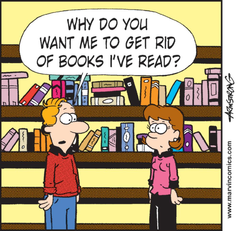Comics OCR: LK www.marvincomics.com ARMSTRONG WHY DO YOU WANT ME TO GET RID OF BOOKS I'VE READ? LK www.marvincomics.com ARMSTRONG WHY DO YOU WANT ME TO GET RID OF BOOKS I'VE READ ?