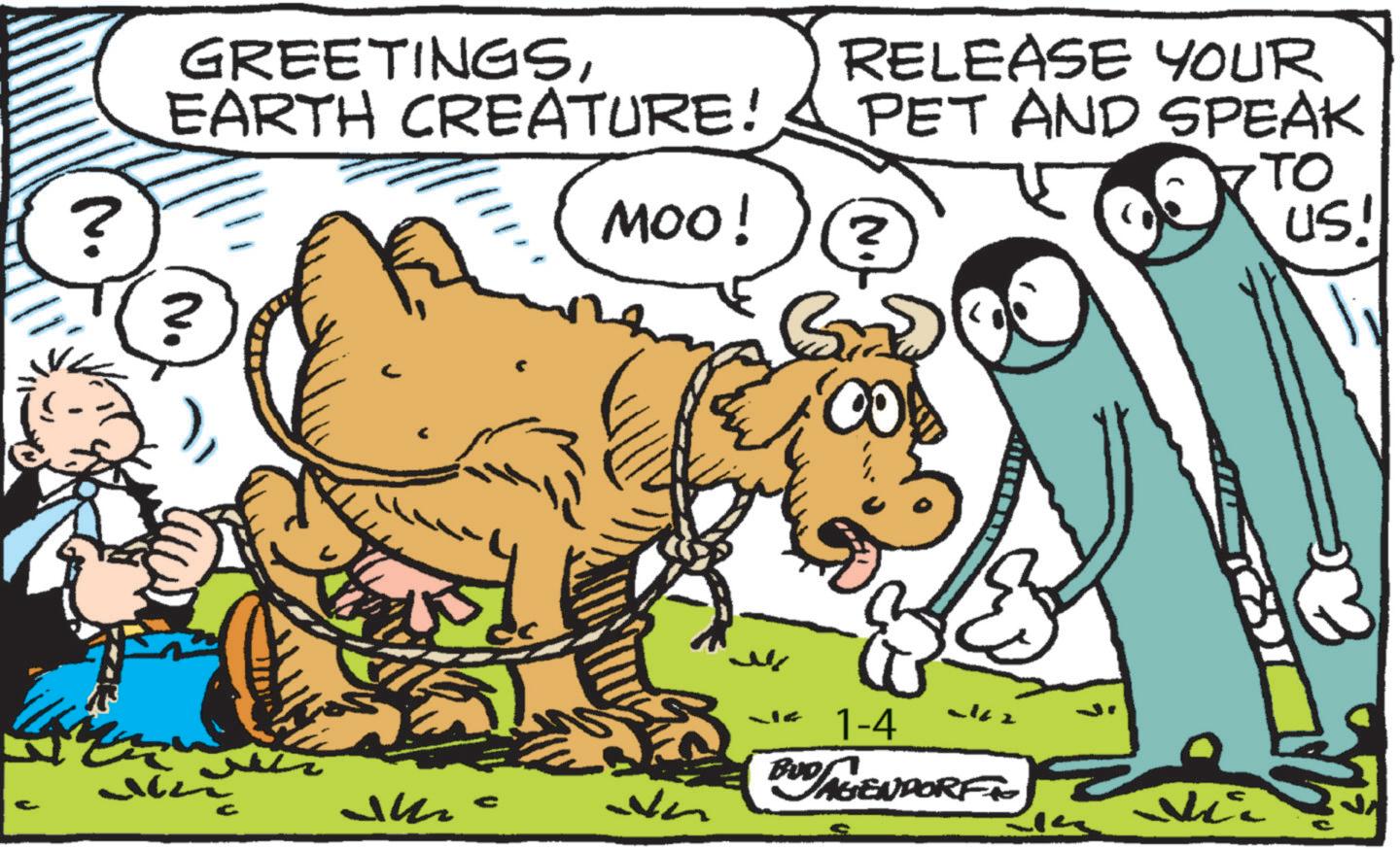 Fictional character OCR: GREETINGSEARTH CREATURE! ? 2 Jm RELEASE YOUR PET AND SPEAK MOO! 2 ??? 00 1-4 BUDAGENDORF TO US! GREETINGSEARTH CREATURE ! ? 2 Jm RELEASE YOUR PET AND SPEAK MOO ! 2 ??? 00 1-4 BUDAGENDORF TO US !