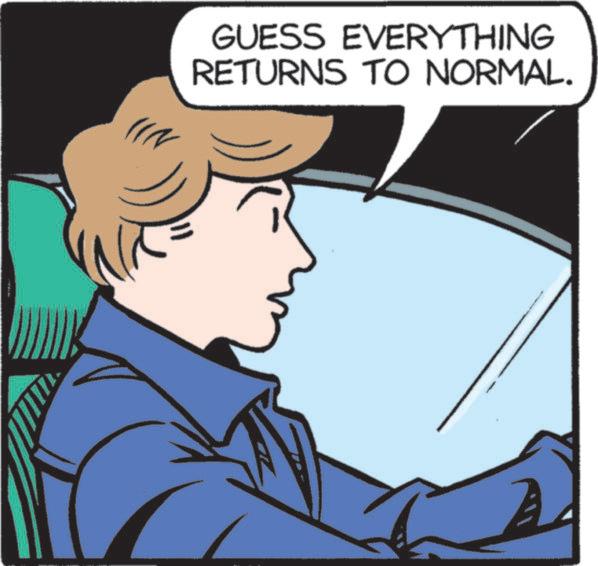 Photo caption OCR: GUESS EVERYTHING RETURNS TO NORMAL. GUESS EVERYTHING RETURNS TO NORMAL .