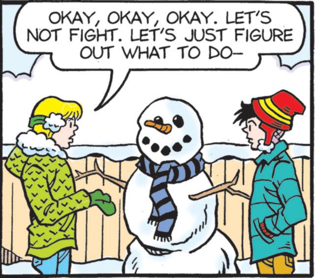 Snowman OCR: OKAYOKAY. LET'S NOT FIGHT. LET'S JUST FIGURE OUT WHAT TO DO- ? OKAYOKAY . LET'S NOT FIGHT . LET'S JUST FIGURE OUT WHAT TO DO- ?
