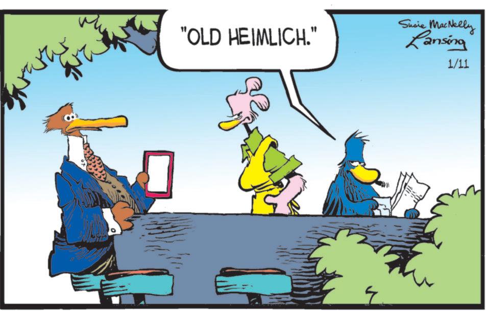 Fiction OCR: paras 8 "OLD HEIMLICH." Susie MacNelly Lansing 1/11 paras 8 " OLD HEIMLICH . " Susie MacNelly Lansing 1/11