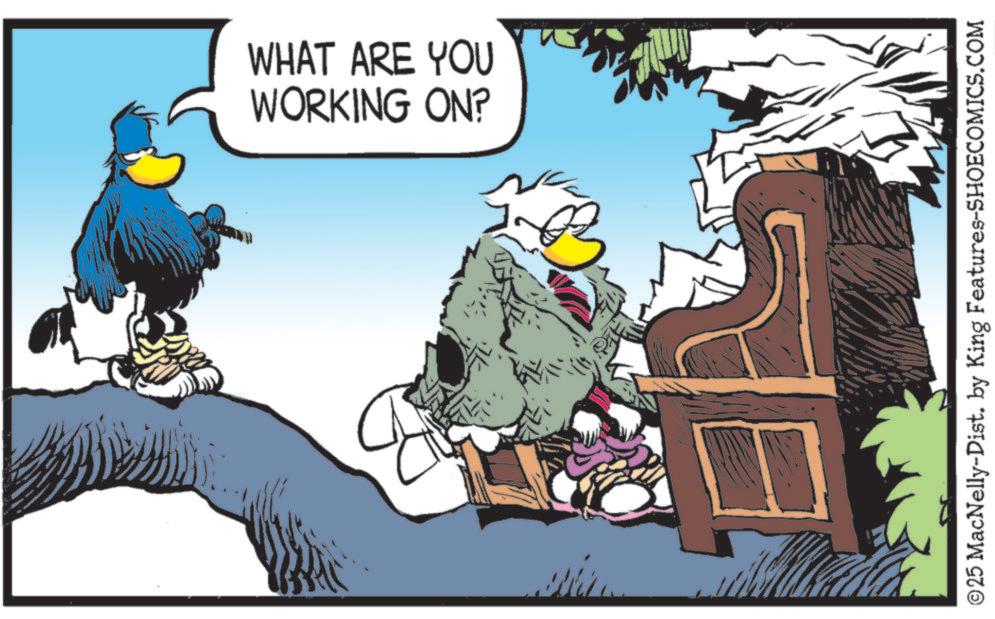 Graphics OCR: WORKING ON? WHAT ARE YOU © 25 MacNelly-Dist. by King Features-SHOECOMICS.COM WORKING ON ? WHAT ARE YOU © 25 MacNelly - Dist . by King Features-SHOECOMICS.COM