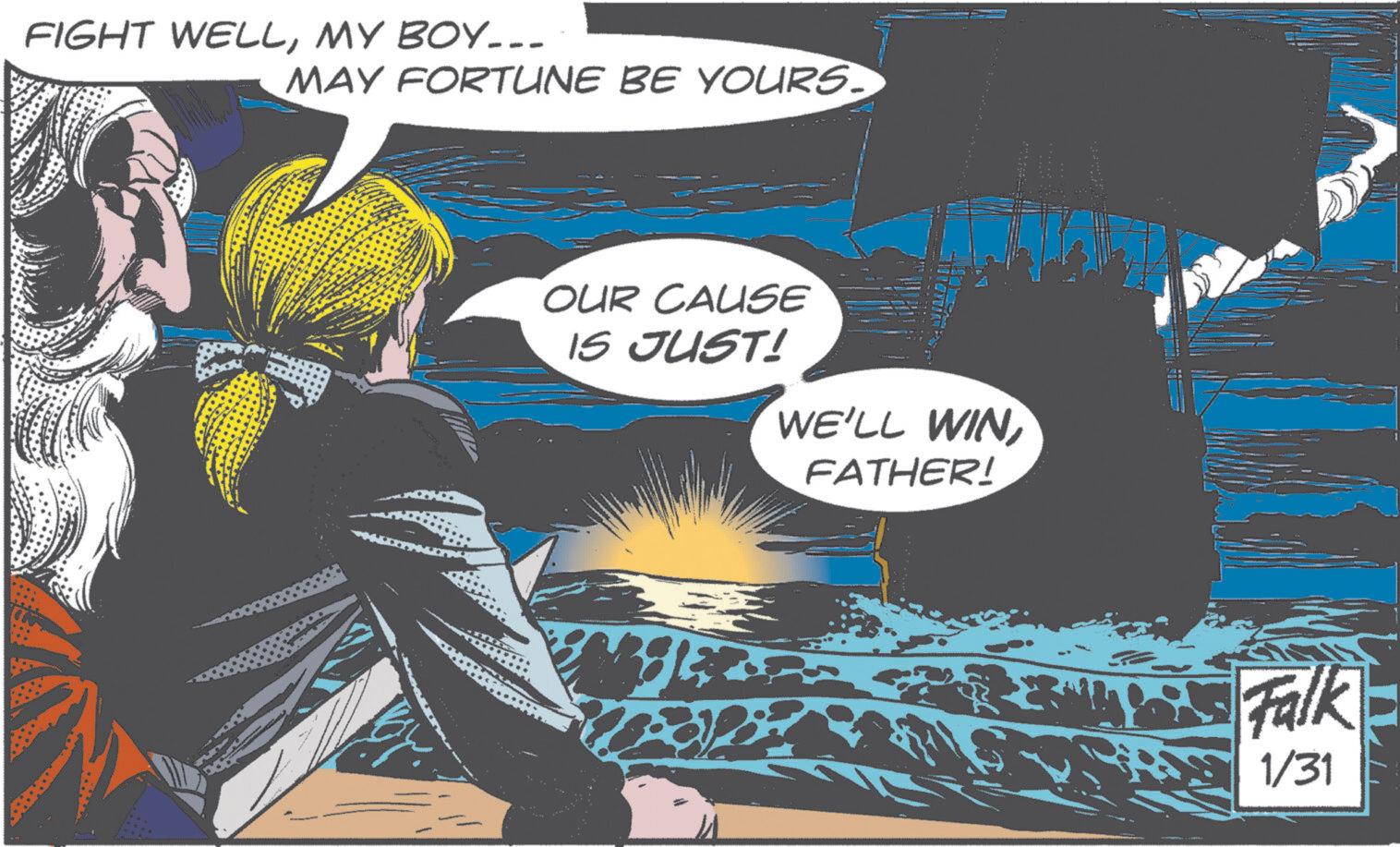 Publication OCR: FIGHT WELLMY BOY___ MAY FORTUNE BE YOURS. OUR CAUSE IS JUST! WE'LL WIN FATHER! Falk 1/31 FIGHT WELLMY BOY___ MAY FORTUNE BE YOURS . OUR CAUSE IS JUST ! WE'LL WIN FATHER ! Falk 1/31