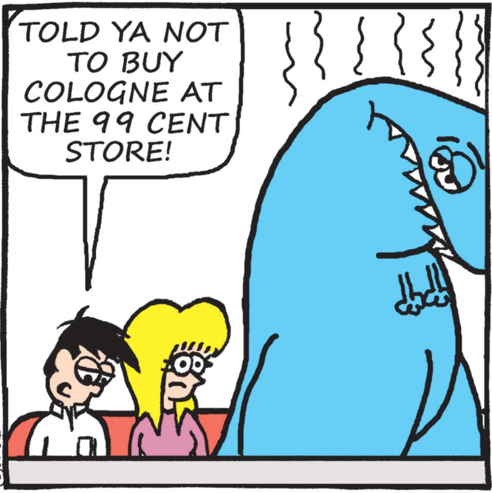 Photo caption OCR: TOLD YA NOT TO BUY COLOGNE AT THE 99 CENT STORE! ? TOLD YA NOT TO BUY COLOGNE AT THE 99 CENT STORE ! ?