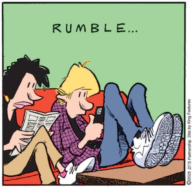 Fiction OCR: A RUMBLE... ©2025 ZITS Partnership. Dist. by King Features A RUMBLE ... © 2025 ZITS Partnership . Dist . by King Features