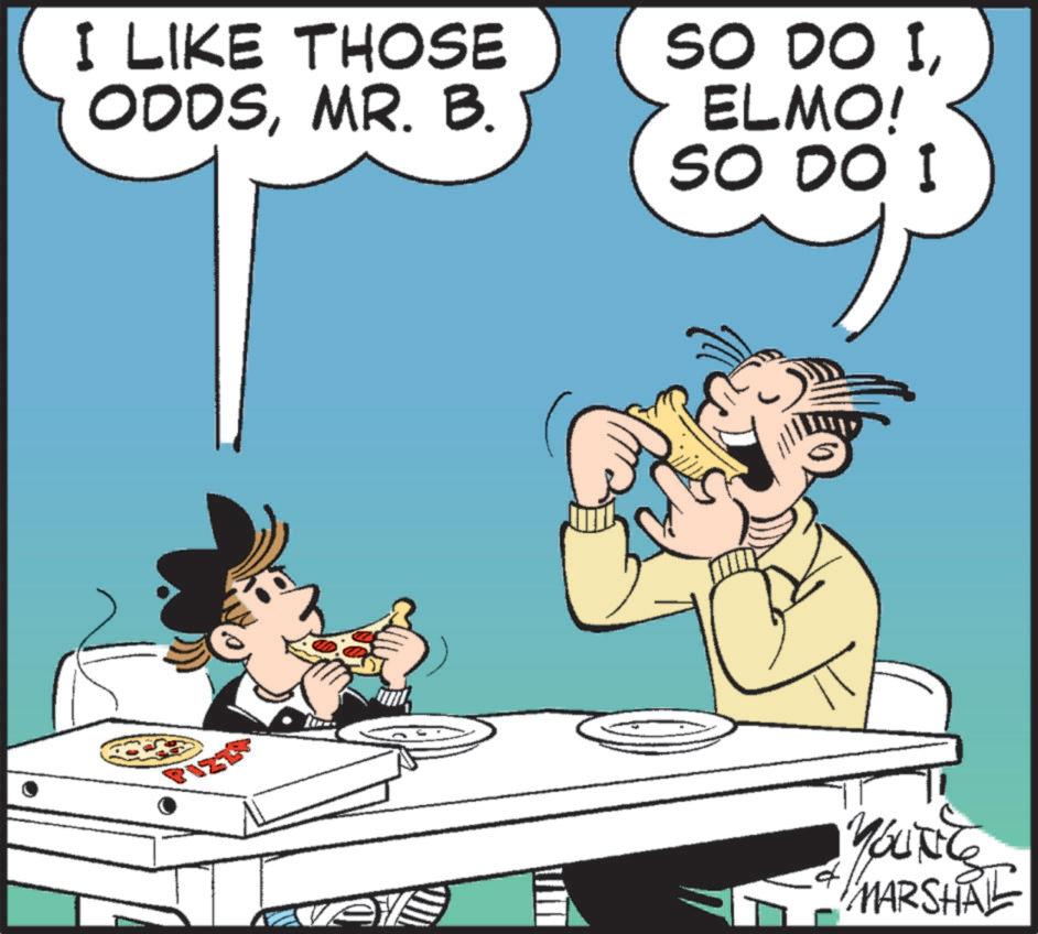 Comics OCR: I LIKE THOSE ODDSMR. B. SO DO IELMO! SO DO I YOUNG MARSHAL I LIKE THOSE ODDSMR . B. SO DO IELMO ! SO DO I YOUNG MARSHAL