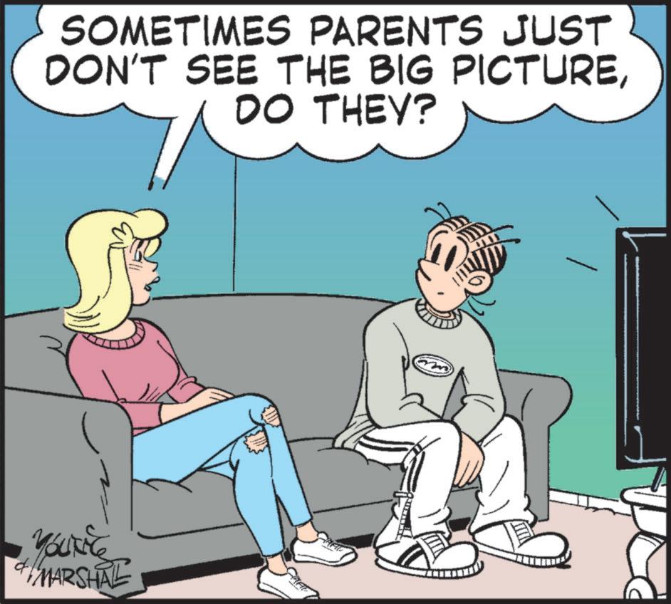 Animation OCR: SOMETIMES PARENTS JUST DON'T SEE THE BIG PICTUREDO THEY? YOUKEE MARSHAL SOMETIMES PARENTS JUST DON'T SEE THE BIG PICTUREDO THEY ? YOUKEE MARSHAL