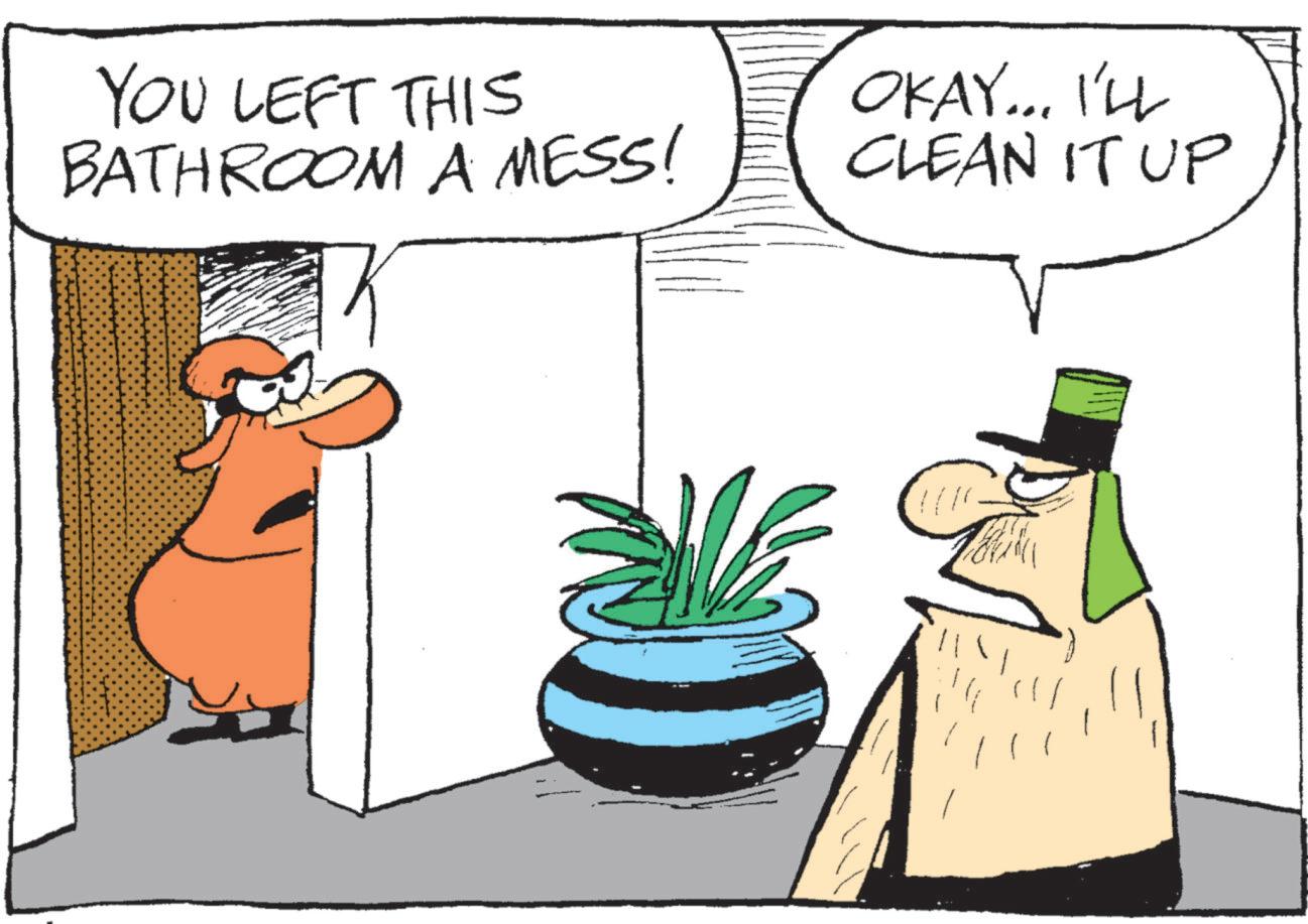 Animation OCR: YOU LEFT THIS BATHROOM A MESS! OKAY... I'LL CLEAN IT UP YOU LEFT THIS BATHROOM A MESS ! OKAY ... I'LL CLEAN IT UP