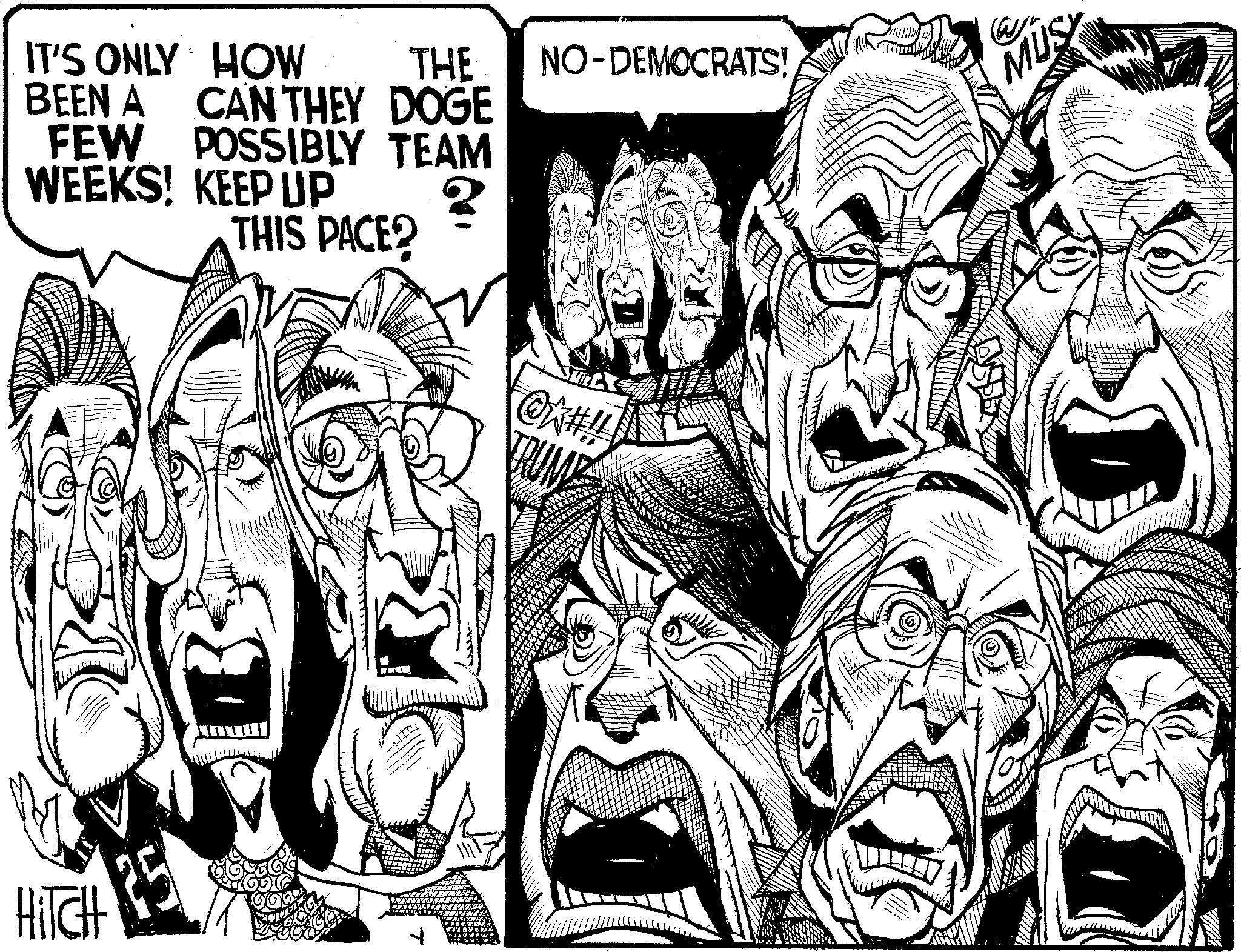 Fiction OCR: IT'S ONLY HOW THE NO-DEMOCRATS! BEEN A CAN THEY DOGE FEW POSSIBLY TEAM WEEKS! KEEP UP 2 THIS PACE? HITCH @K#!!! MUS IT'S ONLY HOW THE NO - DEMOCRATS ! BEEN A CAN THEY DOGE FEW POSSIBLY TEAM WEEKS ! KEEP UP 2 THIS PACE ? HITCH @K # !!! MUS
