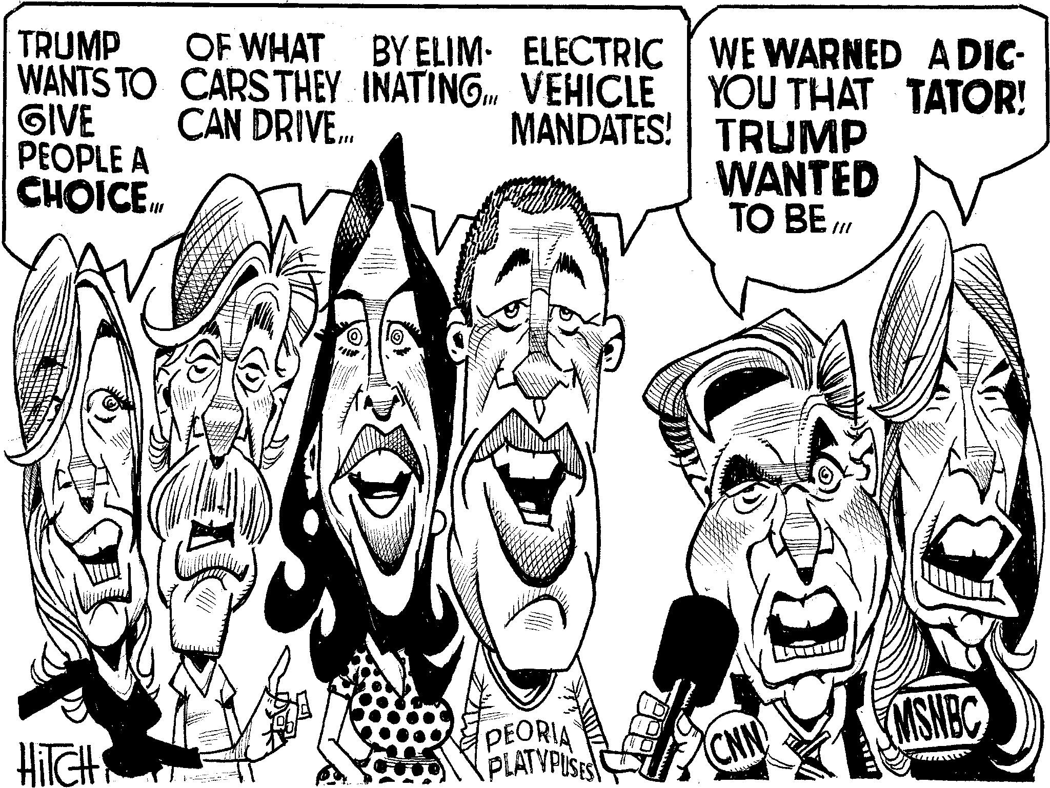Line art OCR: TRUMP OF WHAT BY ELIM- ELECTRIC WANTS TO CARSTHEY INATING. VEHICLE CAN DRIVE... GIVE PEOPLE A CHOICE.. WE WARNED A DIC- MANDATES! YOU THAT TATOR! TRUMP WANTED TO BE /// HITCH PEORIA PLATYPUSES CNN MSNBC TRUMP OF WHAT BY ELIM- ELECTRIC WANTS TO CARSTHEY INATING . VEHICLE CAN DRIVE ... GIVE PEOPLE A CHOICE .. WE WARNED A DIC- MANDATES ! YOU THAT TATOR ! TRUMP WANTED TO BE /// HITCH PEORIA PLATYPUSES CNN MSNBC