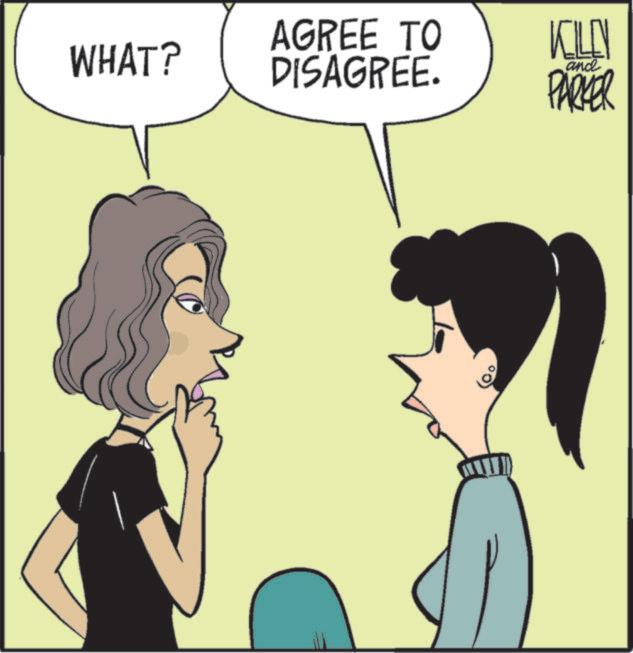Comics OCR: WHAT? AGREE TO DISAGREE. KILLY and PARKER WHAT ? AGREE TO DISAGREE . KILLY and PARKER