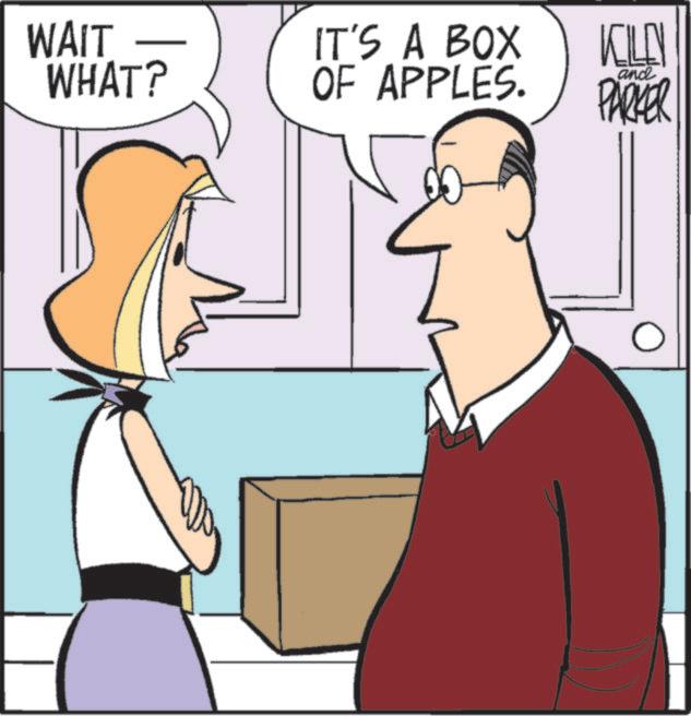 Fiction OCR: WAIT IT'S A BOX WHAT? OF APPLES. KILEY PARKER and WAIT IT'S A BOX WHAT ? OF APPLES . KILEY PARKER and
