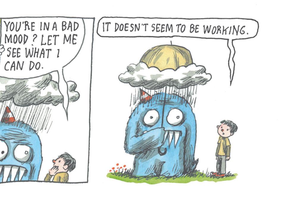 Graphics OCR: YOU'RE IN A BAD MOOD? LET ME SEE WHAT 1 CAN DO. IT DOESN'T SEEM TO BE WORKING. YOU'RE IN A BAD MOOD ? LET ME SEE WHAT 1 CAN DO . IT DOESN'T SEEM TO BE WORKING .