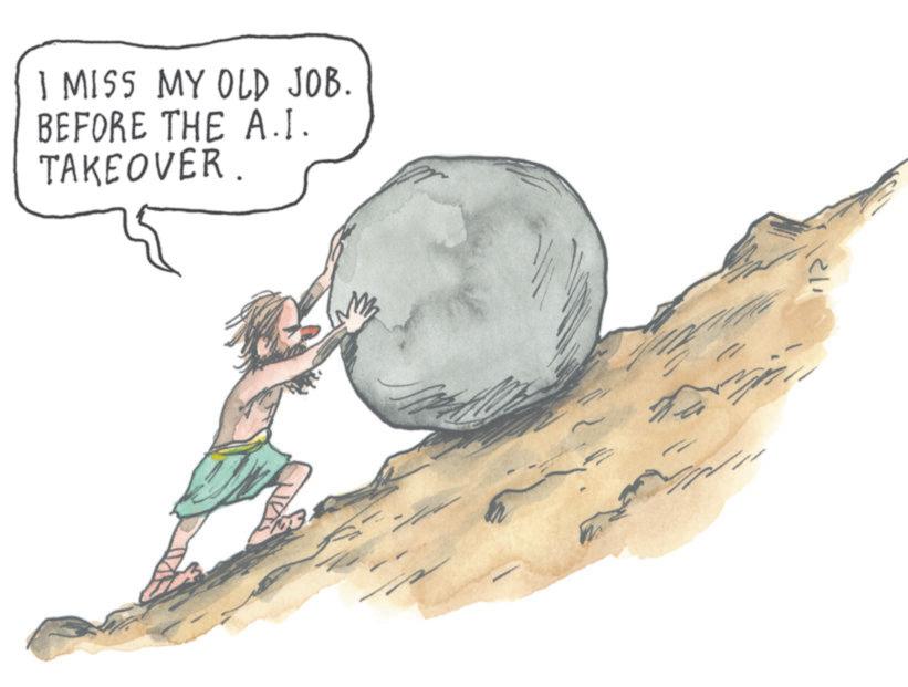 Animation OCR: I MISS MY OLD JOB. BEFORE THE A.I. TAKEOVER. ?? I MISS MY OLD JOB . BEFORE THE A.I. TAKEOVER . ??