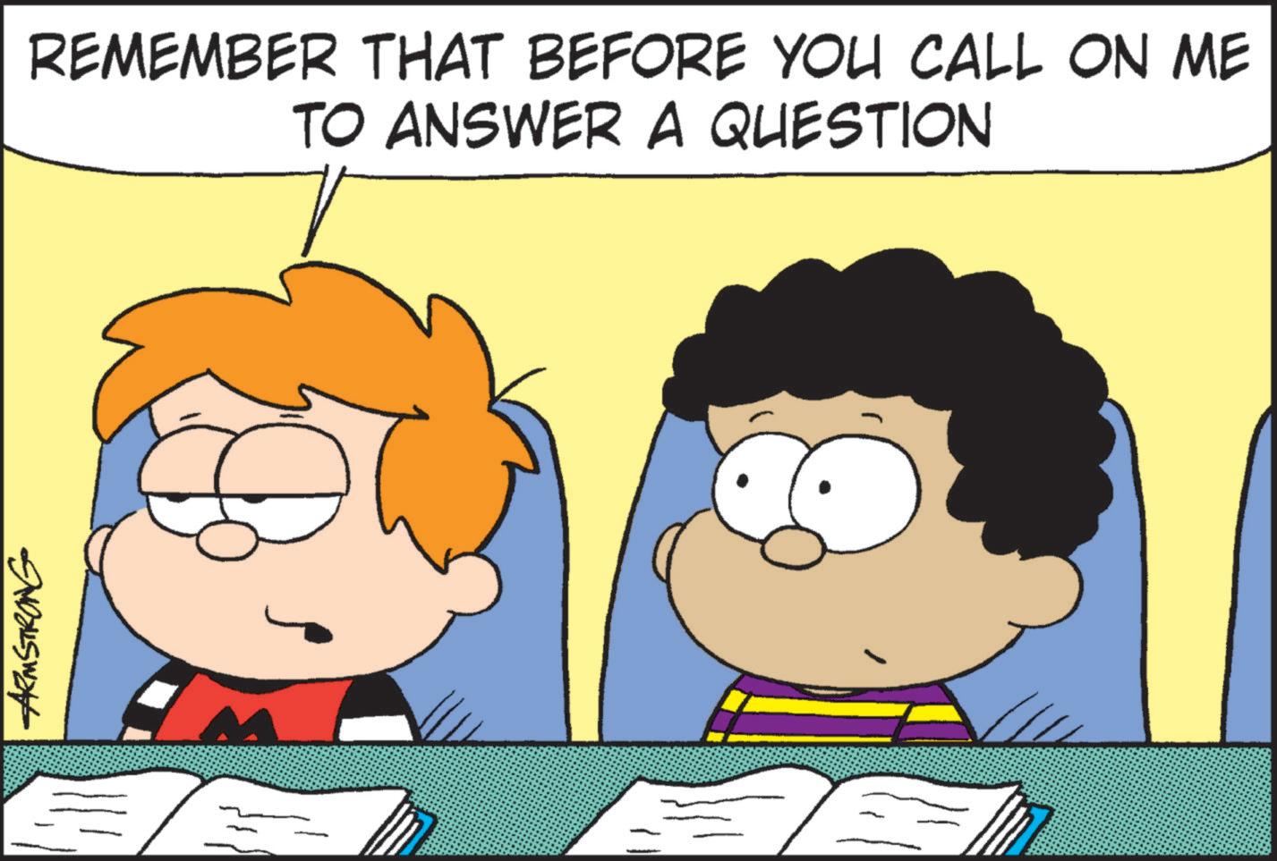 Conversation OCR: ARMSTRONG REMEMBER THAT BEFORE YOU CALL ON ME TO ANSWER A QUESTION ARMSTRONG REMEMBER THAT BEFORE YOU CALL ON ME TO ANSWER A QUESTION