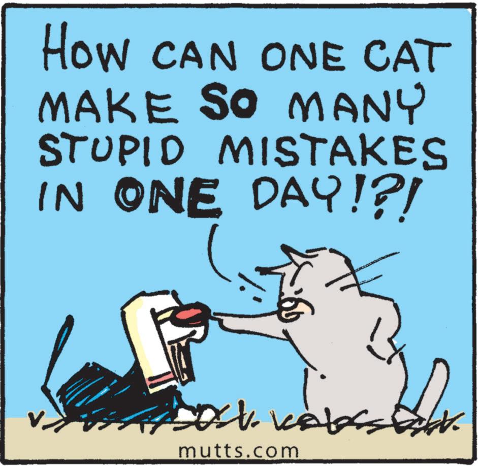 Tail OCR: HOW CAN ONE CAT MAKE SO MANY STUPID MISTAKES IN ONE DAY!?! Dock webss mutts.com HOW CAN ONE CAT MAKE SO MANY STUPID MISTAKES IN ONE DAY ! ? ! Dock webss mutts.com
