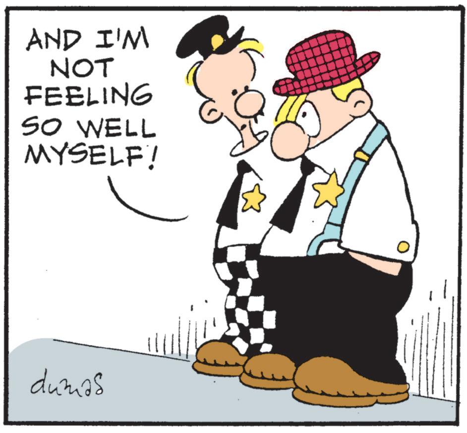 Animated cartoon OCR: AND I'M NOT FEELING SO WELL MYSELF! dumas AND I'M NOT FEELING SO WELL MYSELF ! dumas