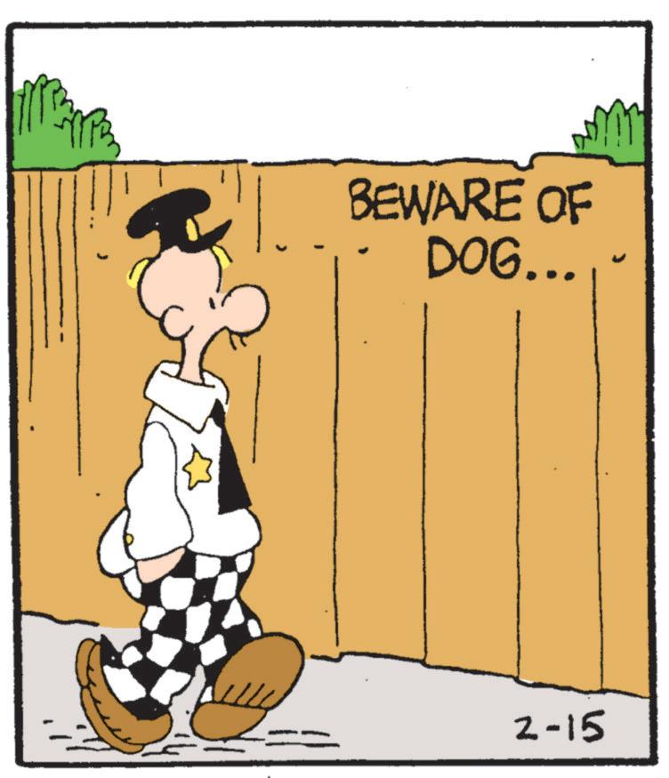 Costume Hat OCR: BEWARE OF DOG... 2-15 BEWARE OF DOG ... 2-15