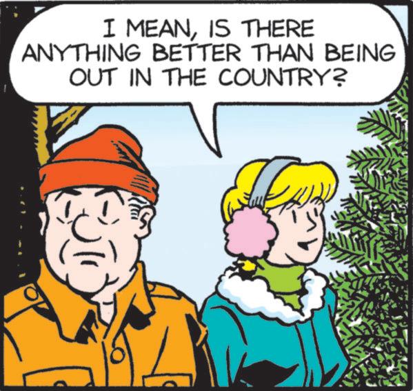 Pleased OCR: I MEANIS THERE ANYTHING BETTER THAN BEING OUT IN THE COUNTRY? I MEANIS THERE ANYTHING BETTER THAN BEING OUT IN THE COUNTRY ?