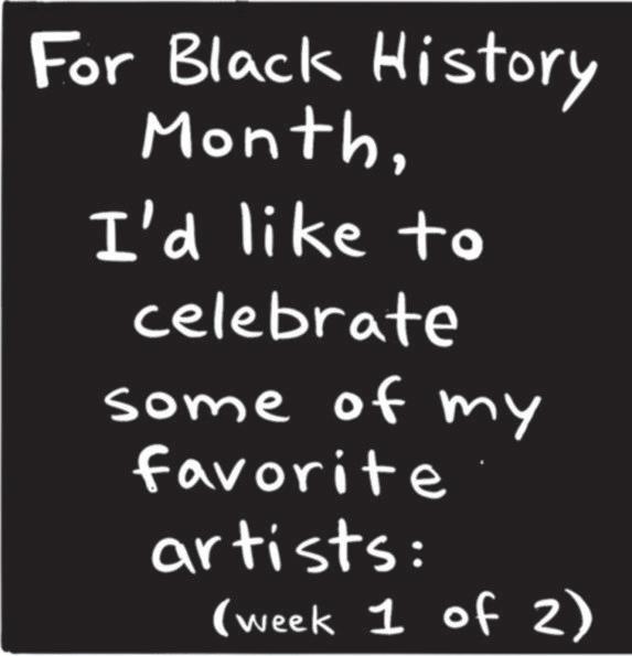 Handwriting OCR: For Black History MonthI'd like to celebrate some of my Favorite artists: (week 1 of 2) For Black History MonthI'd like to celebrate some of my Favorite artists : ( week 1 of 2 )