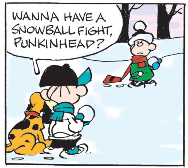 Graphics OCR: WANNA HAVE A SNOWBALL FIGHTPUNKINHEAD? WANNA HAVE A SNOWBALL FIGHTPUNKINHEAD ?