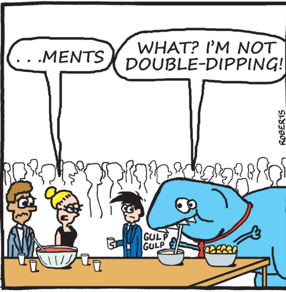 Animation OCR: .MENTS GULP GULP WHAT? I'M NOT DOUBLE-DIPPING! ROBERTS .MENTS GULP GULP WHAT ? I'M NOT DOUBLE - DIPPING ! ROBERTS