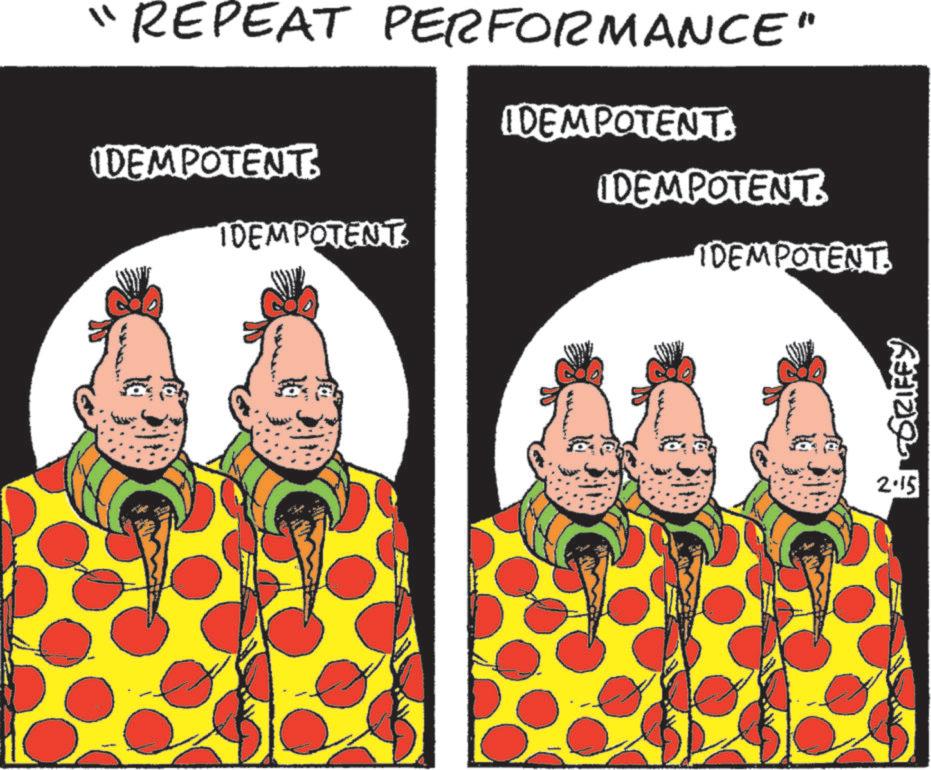 Fictional character OCR: "REPEAT PERFORMANCE" IDEMPOTENT. IDEMPOTENT. IDEMPOTENT. IDEMPOTENT. IDEMPOTENT ???? ???? 2.15 " REPEAT PERFORMANCE " IDEMPOTENT . IDEMPOTENT . IDEMPOTENT . IDEMPOTENT . IDEMPOTENT ???? ???? 2.15