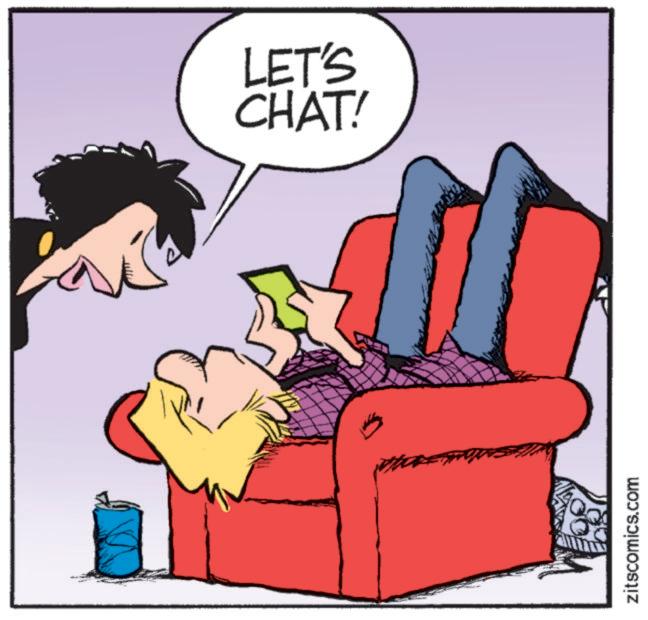 Clip art OCR: LET'S CHAT! zitscomics.com LET'S CHAT ! zitscomics.com