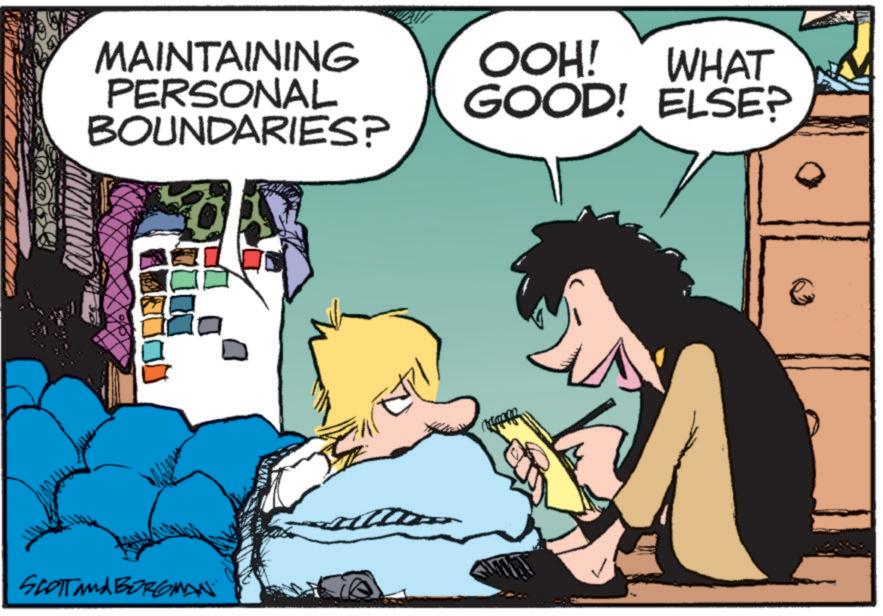 Graphics OCR: MAINTAINING PERSONAL BOUNDARIES? OOH! WHAT GOOD! ELSE? SCOTTANA BORGINAN MAINTAINING PERSONAL BOUNDARIES ? OOH ! WHAT GOOD ! ELSE ? SCOTTANA BORGINAN