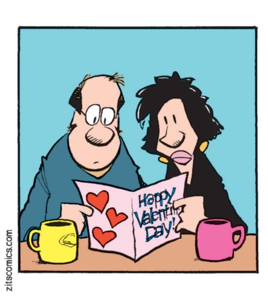 Photo caption OCR: Happy Valenti Day! zitscomics.com D 00 Happy Valenti Day ! zitscomics.com D 00