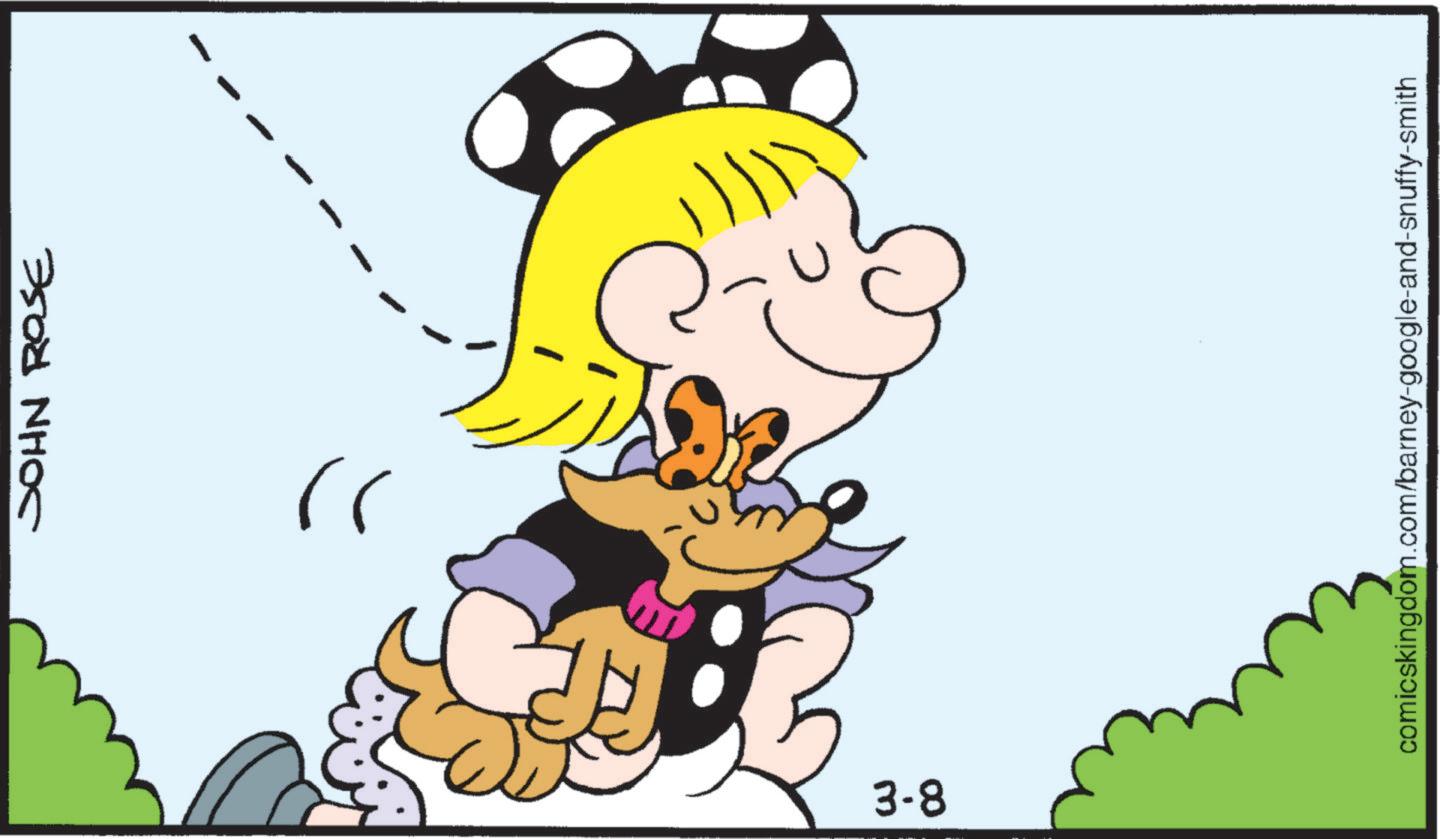Line art OCR: JOHN ROSE 3-8 comicskingdom.com/barney-google-and-snuffy-smith JOHN ROSE 3-8 comicskingdom.com/barney-google-and-snuffy-smith