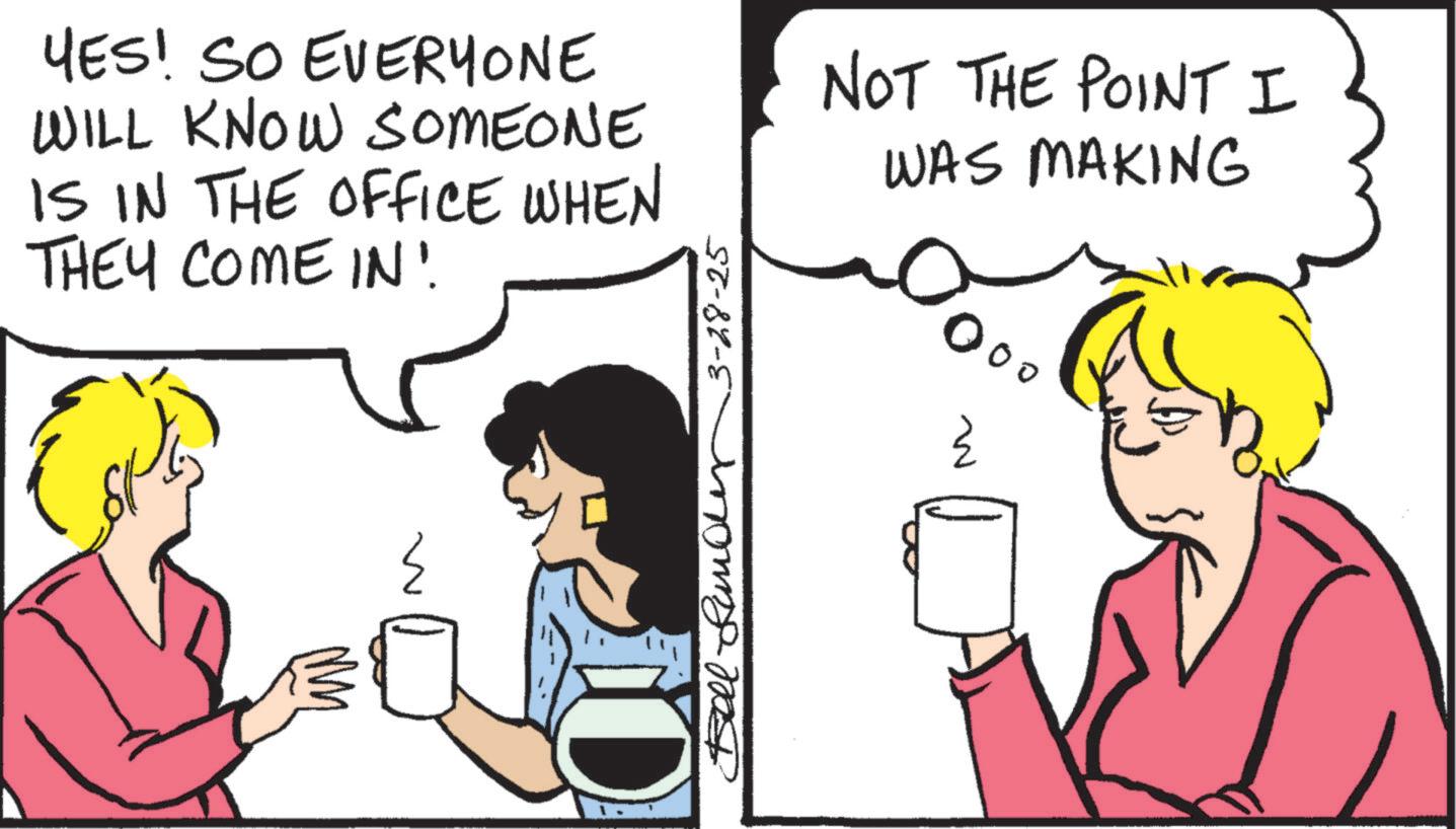Animation OCR: YES! SO EVERYONE WILL KNOW SOMEONE IS IN THE OFFICE WHEN THEY COME IN! } Ball under 3-28-25 NOT THE POINT I WAS MAKING 000 ? YES ! SO EVERYONE WILL KNOW SOMEONE IS IN THE OFFICE WHEN THEY COME IN ! } Ball under 3-28-25 NOT THE POINT I WAS MAKING 000 ?