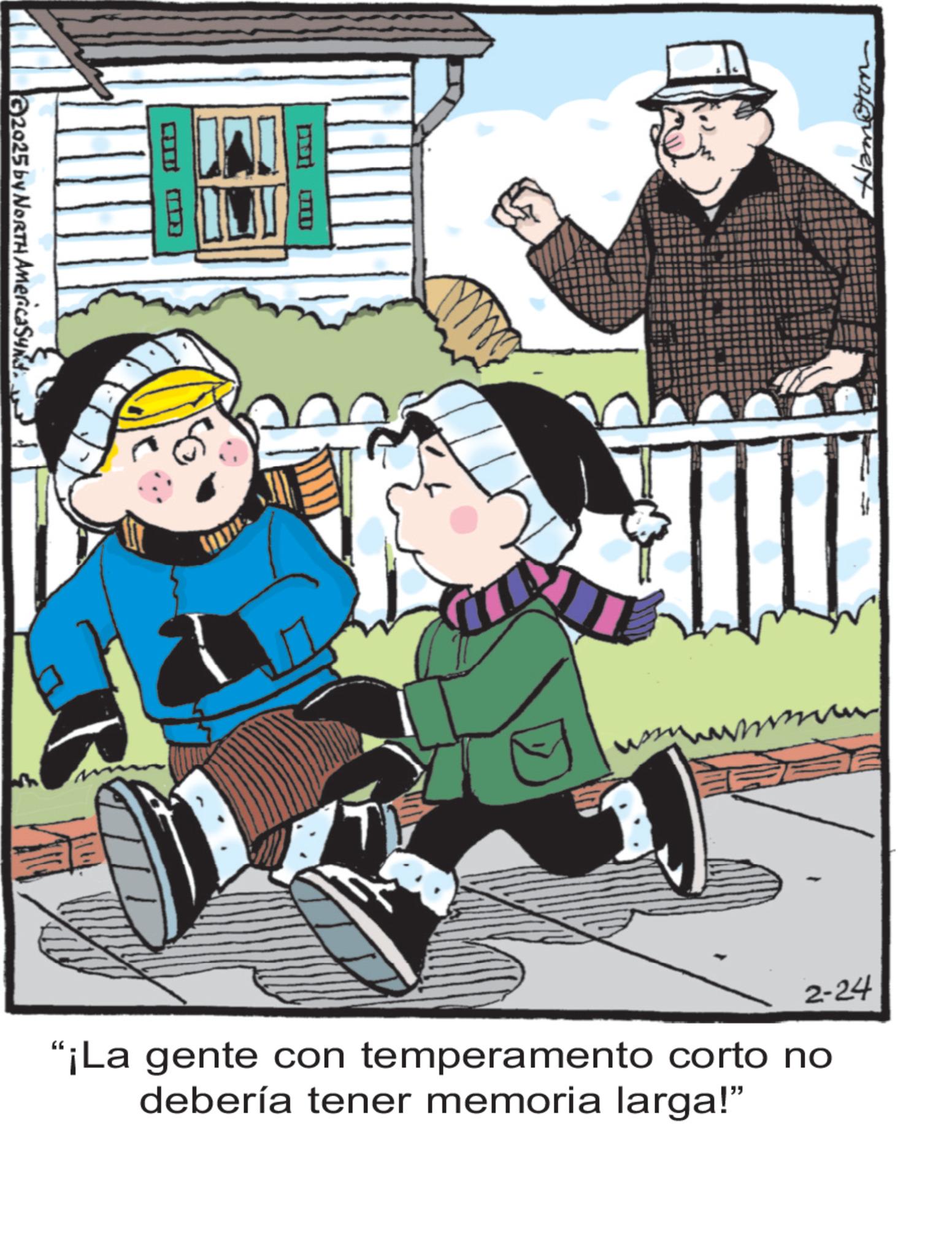Child OCR: G2025 by NORTH America Sund ? ?? Hamoton 2-24 "¡La gente con temperamento corto no debería tener memoria larga!" G2025 by NORTH America Sund ? ? ? Hamoton 2-24 " ¡ La gente con temperamento corto no debería tener memoria larga ! "