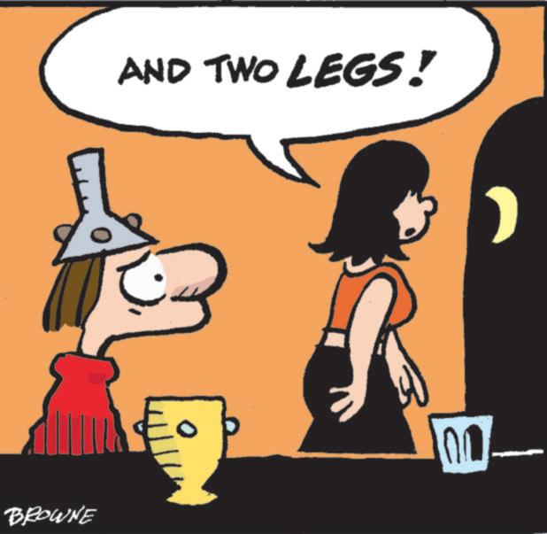 Comics OCR: BROWNE AND TWO LEGS!00 BROWNE AND TWO LEGS !